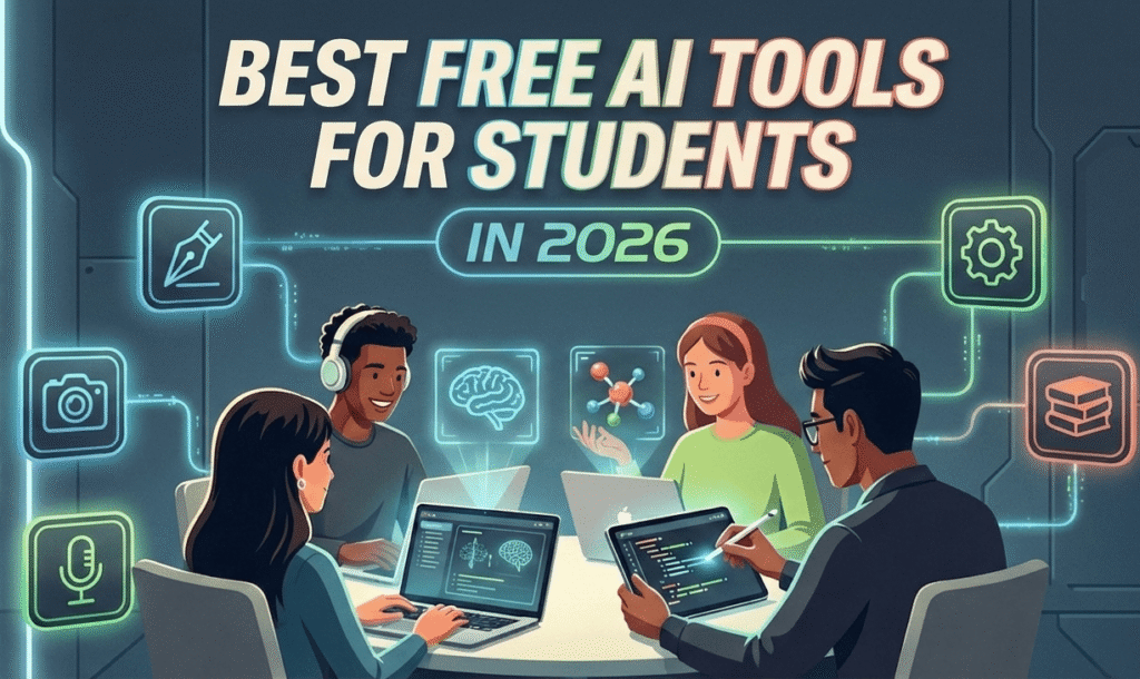 Students using AI tools for learning.